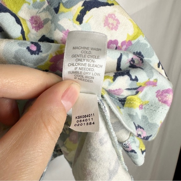 J. Jill Floral Print Stretch Pocket Knit Skirt Multicolor Women’s Size Medium - Picture 6 of 12